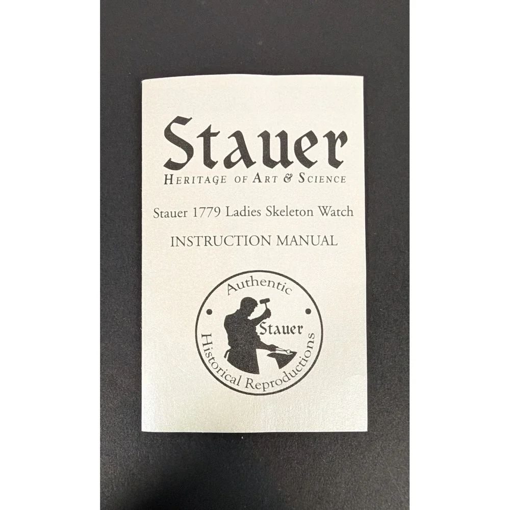 Stauer 1779 Skeleton Ladies Watch - Manual Wind - Model 14894 - 2 Bands